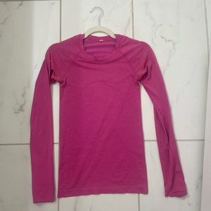 Pink Long Sleeve Lulu Lemon Swifty